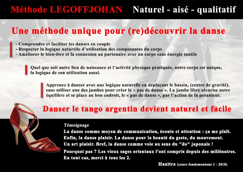 Méthode LEGOFFJOHAN Ouverture à la DANSE (catégorie danses populaires)